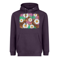Plum easter daisy background Heavyweight Hoodie - Artiststas