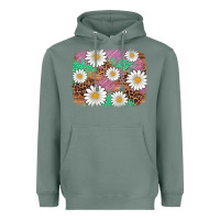 Sage easter daisy background Heavyweight Hoodie - Artiststas