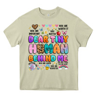 Mossy dear tiny human behind me Heavy Core Tee - Artiststas