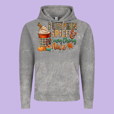 Pumpkin Spice And Everything Nice Vintage Hoodie Designed By Cowgirlartshop
