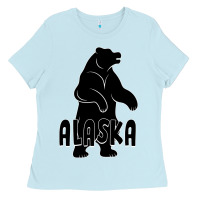 Baby Blue Alaska Bear Ladies Tee - Bettercallsaul