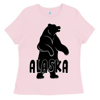 Bubblegum Pink Alaska Bear Ladies Tee - Bettercallsaul