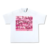 White ribbon Urban Heavy Tee - CowGirlArtShop