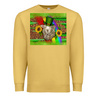 St Patricks Sheep Sunflowers Rainbow Serape Leopard Glitter Premium Sweatshirt | Teevron