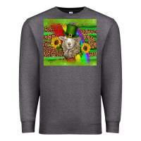 Charcoal Heather st patricks sheep sunflowers rainbow serape leopard glitter Premium Sweatshirt - Artiststas