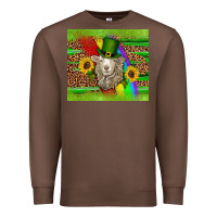 Chestnut st patricks sheep sunflowers rainbow serape leopard glitter Premium Sweatshirt - Artiststas