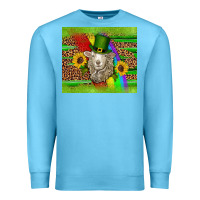 Ocean Blue st patricks sheep sunflowers rainbow serape leopard glitter Premium Sweatshirt - Artiststas