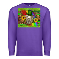 Purple st patricks sheep sunflowers rainbow serape leopard glitter Premium Sweatshirt - Artiststas