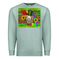 Seafoam st patricks sheep sunflowers rainbow serape leopard glitter Premium Sweatshirt - Artiststas