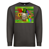 Smoke st patricks sheep sunflowers rainbow serape leopard glitter Premium Sweatshirt - Artiststas