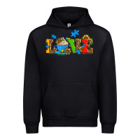 Black autism coffee cup with sunflower Urban Hoodie - AdoDesignShop