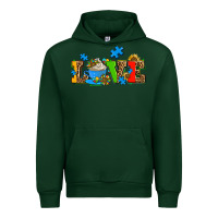 Forest Green autism coffee cup with sunflower Urban Hoodie - AdoDesignShop