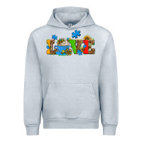 Heather Grey autism coffee cup with sunflower Urban Hoodie - AdoDesignShop