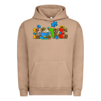 Pigment Burro autism coffee cup with sunflower Urban Hoodie - AdoDesignShop