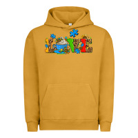 Pigment Peanut Butter autism coffee cup with sunflower Urban Hoodie - AdoDesignShop
