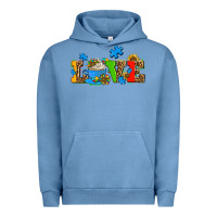 Pigment Pebble Blue autism coffee cup with sunflower Urban Hoodie - AdoDesignShop