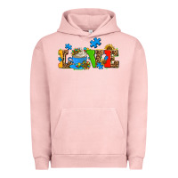 Pigment Salmon autism coffee cup with sunflower Urban Hoodie - AdoDesignShop