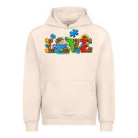 Sandshell autism coffee cup with sunflower Urban Hoodie - AdoDesignShop