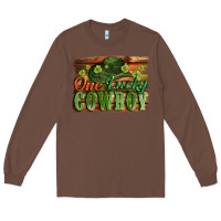 Chestnut One lucky Cowboy St. Patrick's Day Long Sleeve Tee - CowGirlArtShop