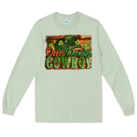 Matcha One lucky Cowboy St. Patrick's Day Long Sleeve Tee - CowGirlArtShop