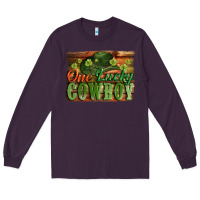 Plum One lucky Cowboy St. Patrick's Day Long Sleeve Tee - CowGirlArtShop