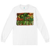 White One lucky Cowboy St. Patrick's Day Long Sleeve Tee - CowGirlArtShop