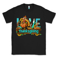Black Love Thanksgiving with Turkey Classic Tee - texasbilliewilder