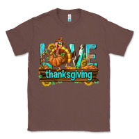 Chestnut Love Thanksgiving with Turkey Classic Tee - texasbilliewilder