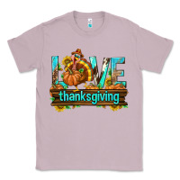 Lilac Love Thanksgiving with Turkey Classic Tee - texasbilliewilder