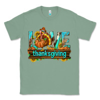 Sage Love Thanksgiving with Turkey Classic Tee - texasbilliewilder