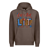 Coffee let's get lit 1 Premium Hoodie - BundleAndBundleShop