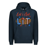 Navy let's get lit 1 Premium Hoodie - BundleAndBundleShop