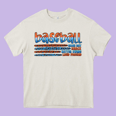 Vintage Baseball Heavy Core Tee Designed By Artiststas