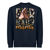 Navy Fur Baby Mama Heavyweight Sweatshirt - CowhideDigitalArt