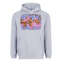 Heather Grey easter butterfly leopard background Heavyweight Hoodie - Artiststas