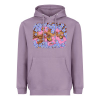 Lavender easter butterfly leopard background Heavyweight Hoodie - Artiststas