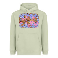 Matcha easter butterfly leopard background Heavyweight Hoodie - Artiststas