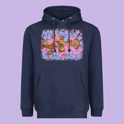 Easter Butterfly Leopard Background Heavyweight Hoodie Designed By Artiststas