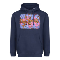 Navy easter butterfly leopard background Heavyweight Hoodie - Artiststas