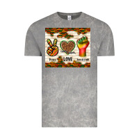 Cloud Rock peace love juneteenth Vintage Tee - TumblerDesignByShophia
