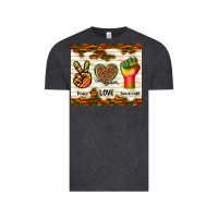 Vintage Black peace love juneteenth Vintage Tee - TumblerDesignByShophia