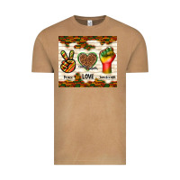 Vintage Camel peace love juneteenth Vintage Tee - TumblerDesignByShophia