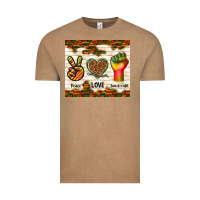 Vintage Coffee peace love juneteenth Vintage Tee - TumblerDesignByShophia