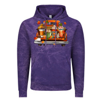 Cloud Purple coffee cups truck Vintage Hoodie - CowGirlArtShop