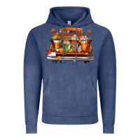 Vintage Denim coffee cups truck Vintage Hoodie - CowGirlArtShop