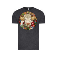 Vintage Black Charolais Heifer Christmas Vintage Tee - RanaPortraitStore