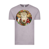 Vintage Zinc Charolais Heifer Christmas Vintage Tee - RanaPortraitStore