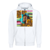 White quarter horse aztec pattern Zipper Hoodie - LillyAllenDesigns