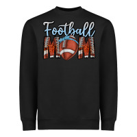 Black Football Mom Heavyweight Sweatshirt - CowhideDigitalArt