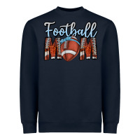 Navy Football Mom Heavyweight Sweatshirt - CowhideDigitalArt